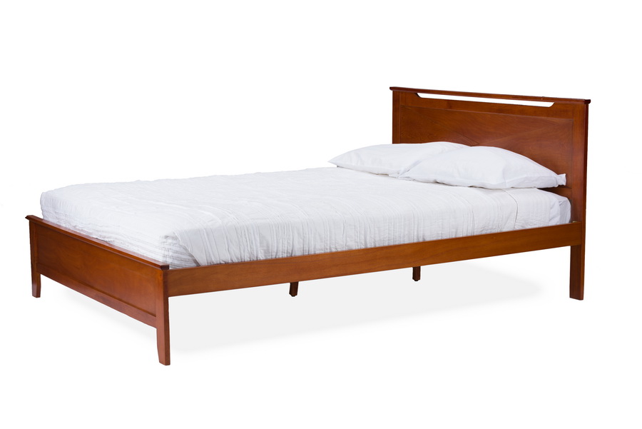 Baxton StudioDemitasse Brown Wood Contemporary Twin Size Bed